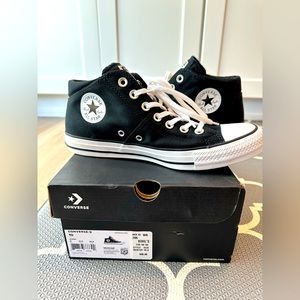NEW CONVERSE MADISON MID BLACK/WHITE SNEAKER